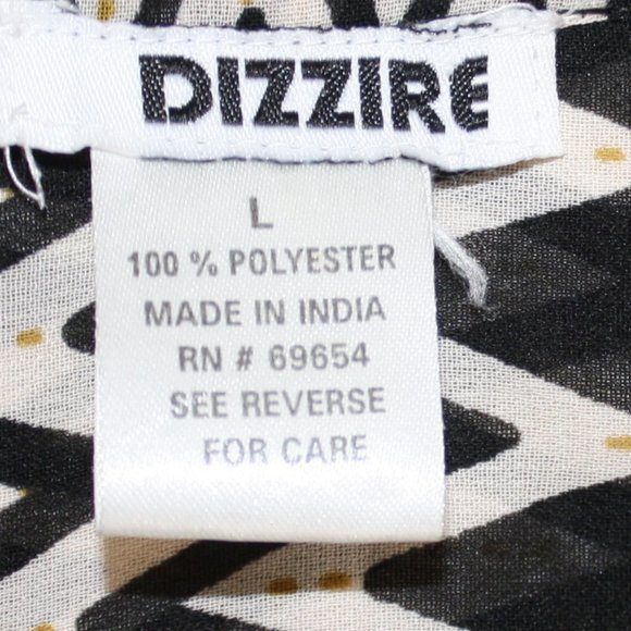 Dizzire blouse.  Size large. - Picture 3 of 4